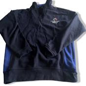 Vintage men Veltuff Hughes group 1/4 zip high neck navy sweatshirt in M|L30 W21| SKU 5617 image