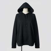 Vintage men black Banana Republic drawstring rayon hoodie in M|L25 W20|SKU 6530 image