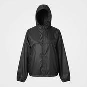 Vintage men black Decathlon full zip hooded polyester nylon rain coat 2XL|L31 W27|SKU 6536 image