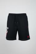 Vintage men black NBA Chicago Bulls logo print drawstring short in L|L9 W34|SKU 6582 image