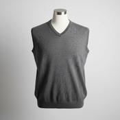 Vintage men grey Tommy Hilfiger V-neck sleeveless sweater in 2XL|L29 W25|SKU 5647 image