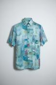 Vintage men multi hawaiin abstract 90's short sleeve shirt in M|L33 W21|SKU 6588 image