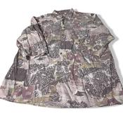 Vintage men purple printed silk 80s / 90s patterned shirt in XL| L34 W22|SKU 5503 image