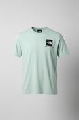 Vintage men's The North Face Fine Box Logo mint green short sleeve T-Shirt in M| L28 W 19|SKU 5443 image