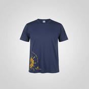 Vintage men sun life financial print Gildan Navy blue mens t shirt in size XXL|L32 W24|SKU 5496 image