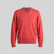 Vintage unisex Tommy Hilfiger red V-neck oversize sweatshirt XL|L28W22|SKU 6386 image
