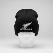 Vintage unisex black New Zealand crest 100% arcylic beanie hat| SKU 5598 image