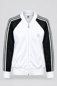 Vintage women Adidas original Adicolor white &amp; black colorblock track jacket M|L26W20|SKU 6657 image