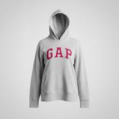 Vintage women Gap graphics White regular fit hoodie in M|L25 W20|SKU 5654 image