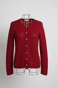 Vintage women Nathael red knitted button up cardigan S/M|L24 W17|SKU 6643 image