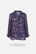 Vintage women Per Una love purple abstract pattern long sleeve shirt in 16|L28 W16|SKU 6479 image