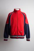 Vintage women Schneider D44 red &amp; blue colourblock full zip bomber jacket in S/M| L27 W20| SKU 5619 image