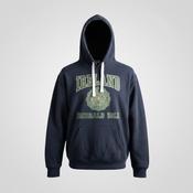 Vintage women Traditional craftwear Ireland graphics navy hoodie in S|L25W20|SKU 5681 image