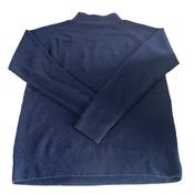 Vintage women Van Jaak navy high neck knitted jumper XL/L|L30 W20|SKU 6468
