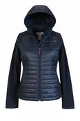 Vintage women black Free Country full zip shell puffer padded hoodie in M|L27 W20|SKU 6431 image