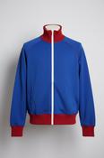 Vintage women blue &amp; red colorblock full zip high neck jacket in XS|L24 W16|SKU 6668 image