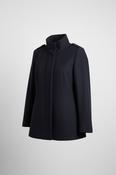 Vintage women casual wool navy coat UK 14|L29 W21|SKU 6435 image