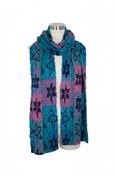 Vintage women multicoloured stripe scarf|L92 W16|SKU 6575 image