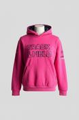 Vintage women track &amp; field graphics pink hoodie in S|L22 W19| SKU 5588 image