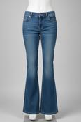 Vintage y2k women blue bootcut jeans trouser image