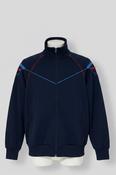 Women's windbreaker polyester Zip Up Track Jacket Navy Blue M  SKU 6870