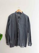 Vintage blue joka floral pattern mens long sleeve shirt image