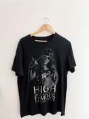 Vintage high musical famous dancing fever graphics black large tshirt image