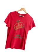 Vintage Adidas who is the king graphics red small tshirt image