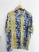 Vintage del bondi multi floral pattern short sleeve shirt size XXL image