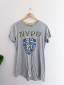 Vintage NYPD grey womens medium tshirt image