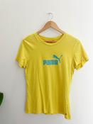 Vintage puma yellow medium tshirt image