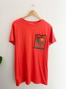 Vintage orange graphics large tshirt image