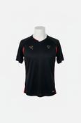 black Nike Ronaldinho 2006-07 Total 90 football training shirt with red and gold accents image