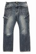 Rubynee Vintage faded men blue jeans image