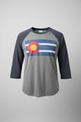 Vintage y2k long sleeve tshirt in grey and blue image