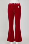 Vintage red play girl women's joggers pant image