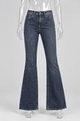 vintage womens levis strauss bootcut blue jeans trousers image
