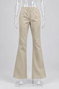 Vintage women's cream bootcut pant trouser image