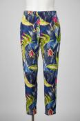 Vintage flowery multi color jogger pant image