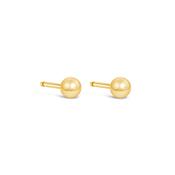 9K gold ball stud earrings image