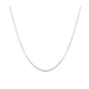 Silver Curb Chain 18"