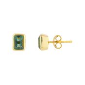 Juvi Gold Tourmaline Manhattan Stud Earrings image