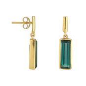 Juvi Gold Tourmaline Manhattan Drop Earrings. image