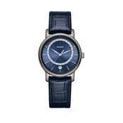 DiaMaster 33mm Ceramic Quartz Leather Strap Watch with Diamond Dial
