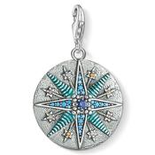 Vintage Star Disc Sterling Silver Charm image
