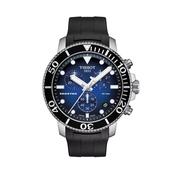 Seastar 1000 Chronograph 45.5mm, Blue Dial, Quartz Movement, Stainless Steel Case, Black Rubber Strap Watch image