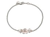Sterling Silver Cherry Blossom Pearl Bracelet