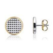 Weir Collection 18k Gold Flat Disc Earrings image