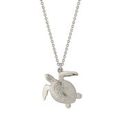 Sea Turtle Necklace in Sterling Silver image