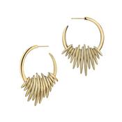 Shaun Leane Quill Hoop Earrings Yellow Gold Vermeil image